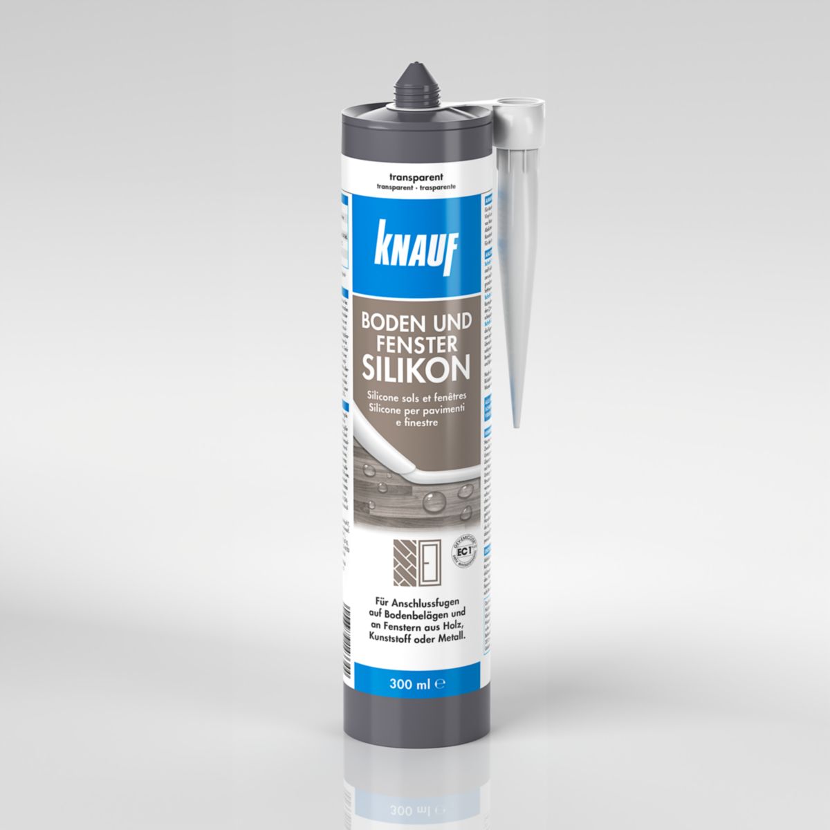 Knauf Boden u. Fenster Silikon transpar. hell 300 ml