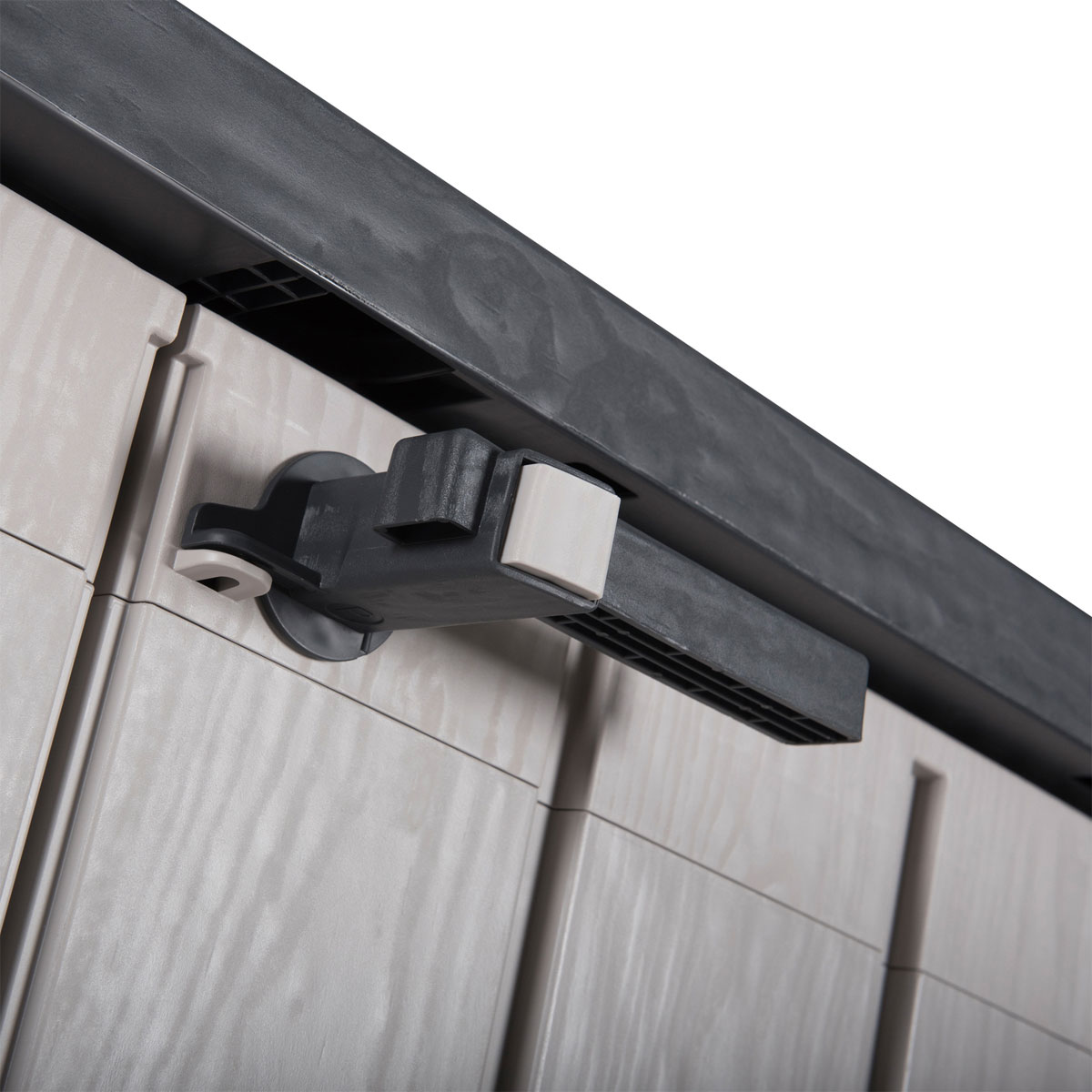 dobar Mülltonnenbox verschließbar 129,5 x 74,5 x 111 cm taupe/anthrazit Bild 8