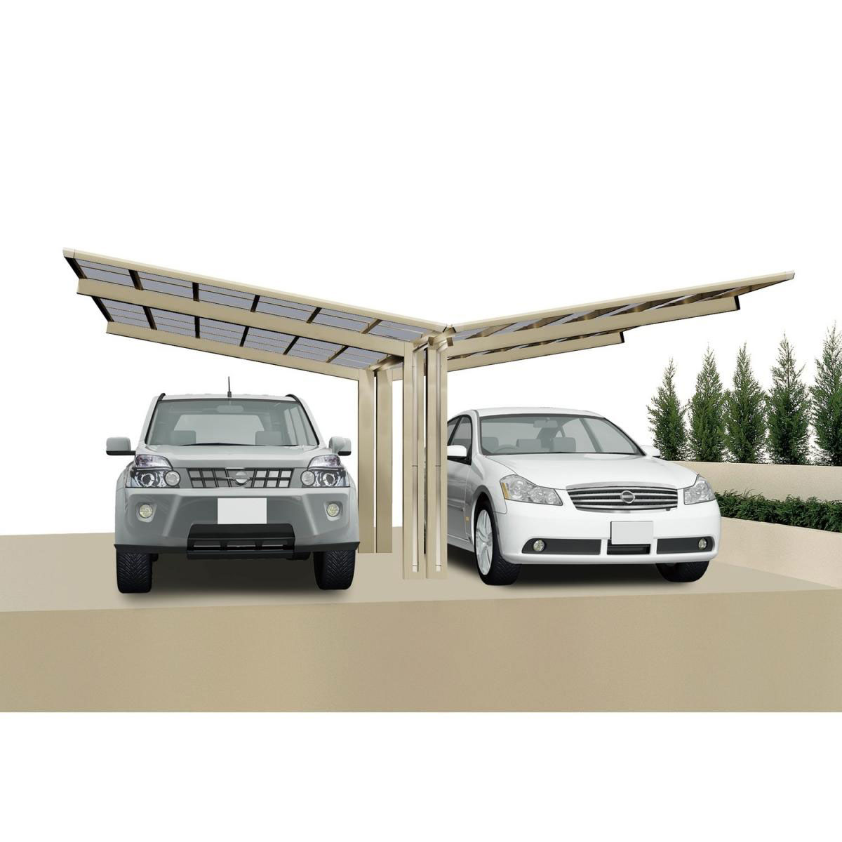 Ximax Carport Alu Linea 110 Y Edelstahl-Look