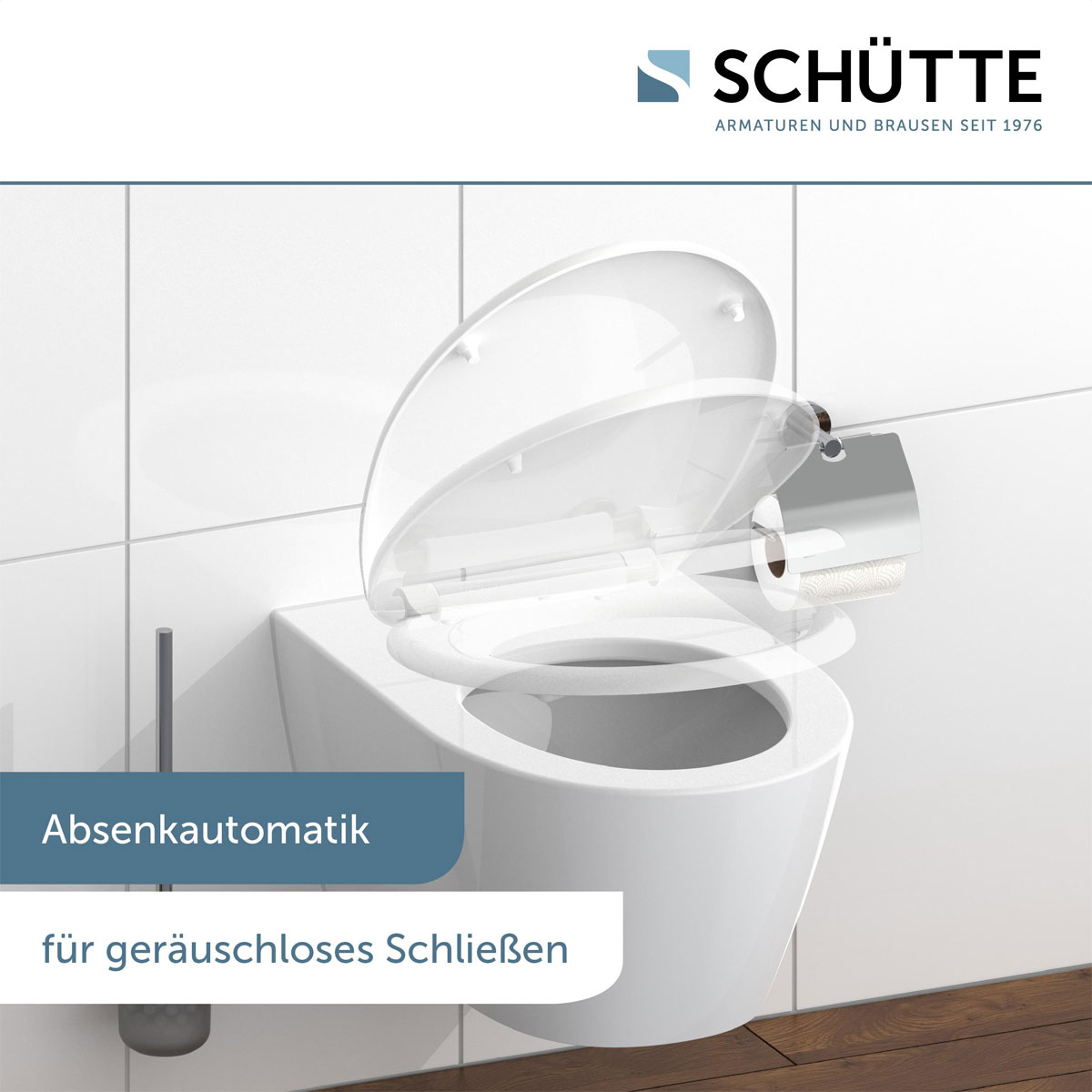 Schütte Duroplast WC-Sitz WHITE mit Absenkautomatik und Schnellverschluss Bild 6