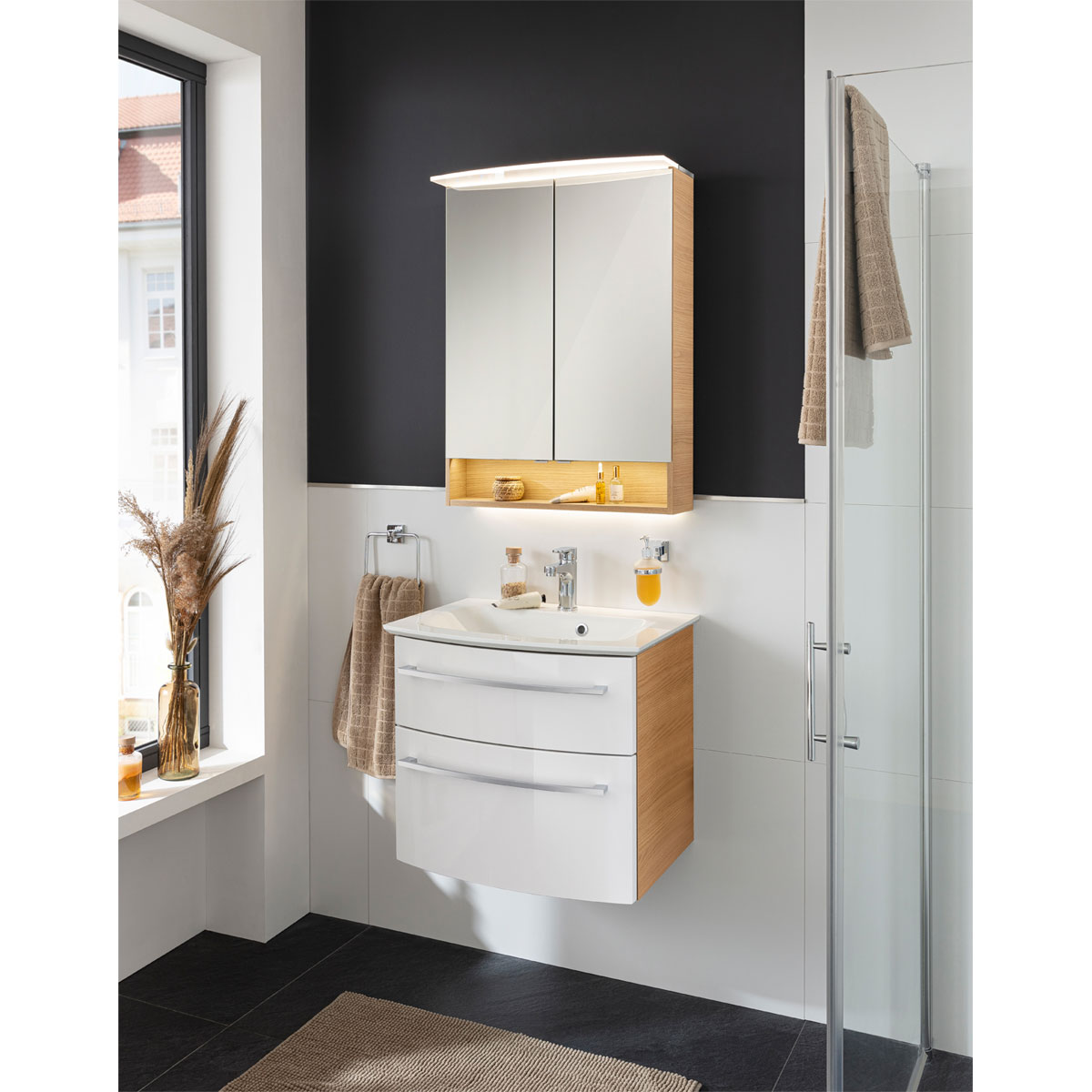 Fackelmann  Spiegelschrank B.Style 600 x 812 x 153 mm Sandeiche LED Bild 7