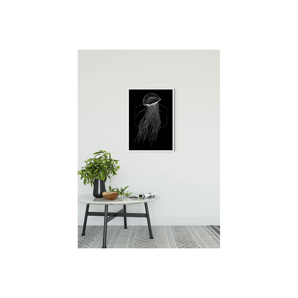Komar  Wandbild Jellyfish Black 30x40 cm
