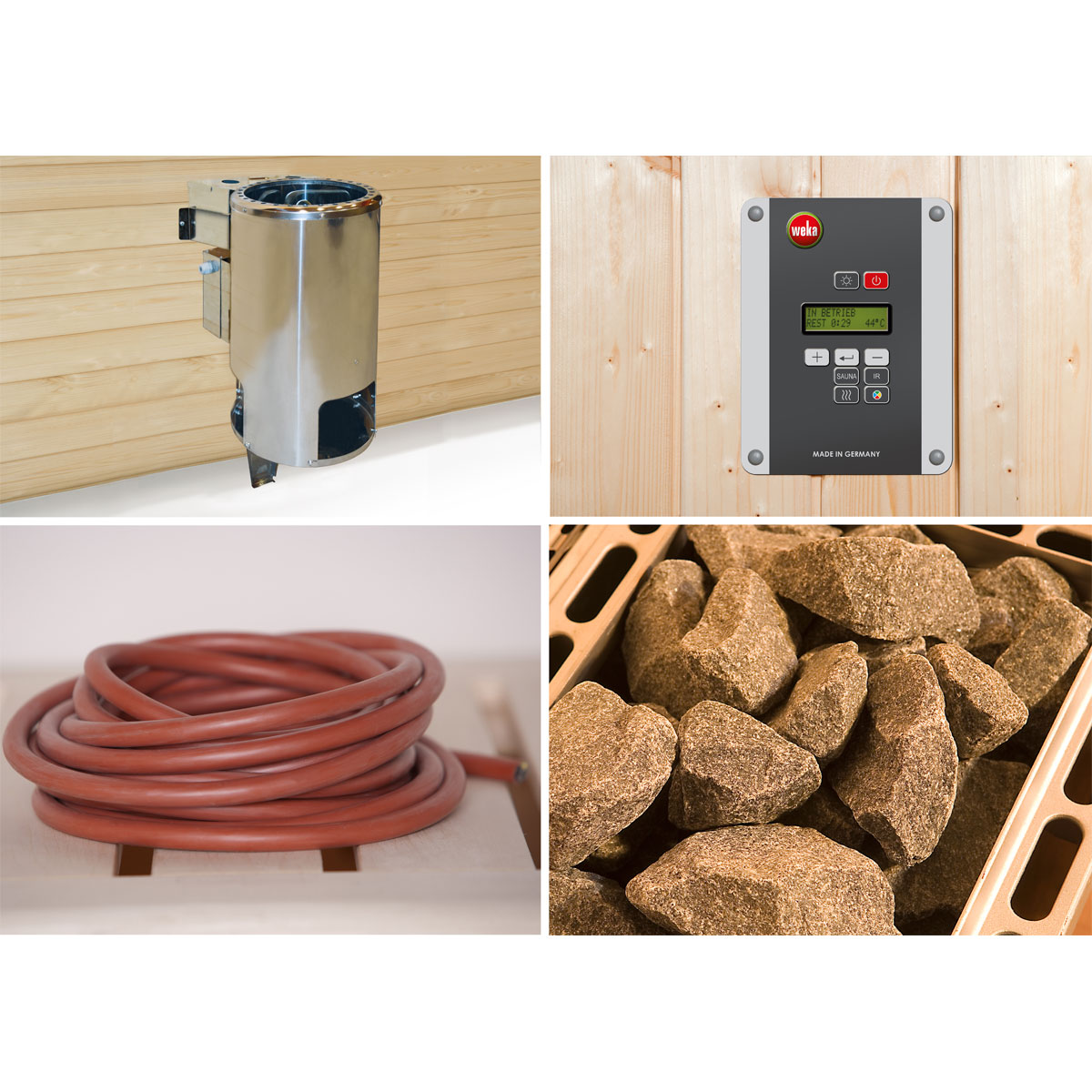 Weka Saunaofenset 5, 3,6 kW, Bio, 230 V 