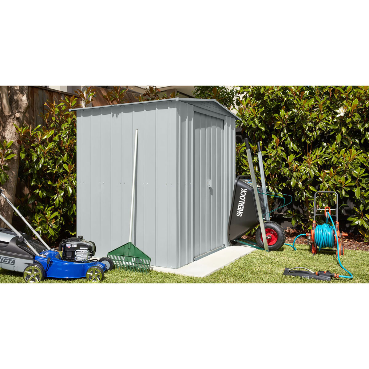 Globel Gerätehaus Dream 2,5m² silber Bild 4