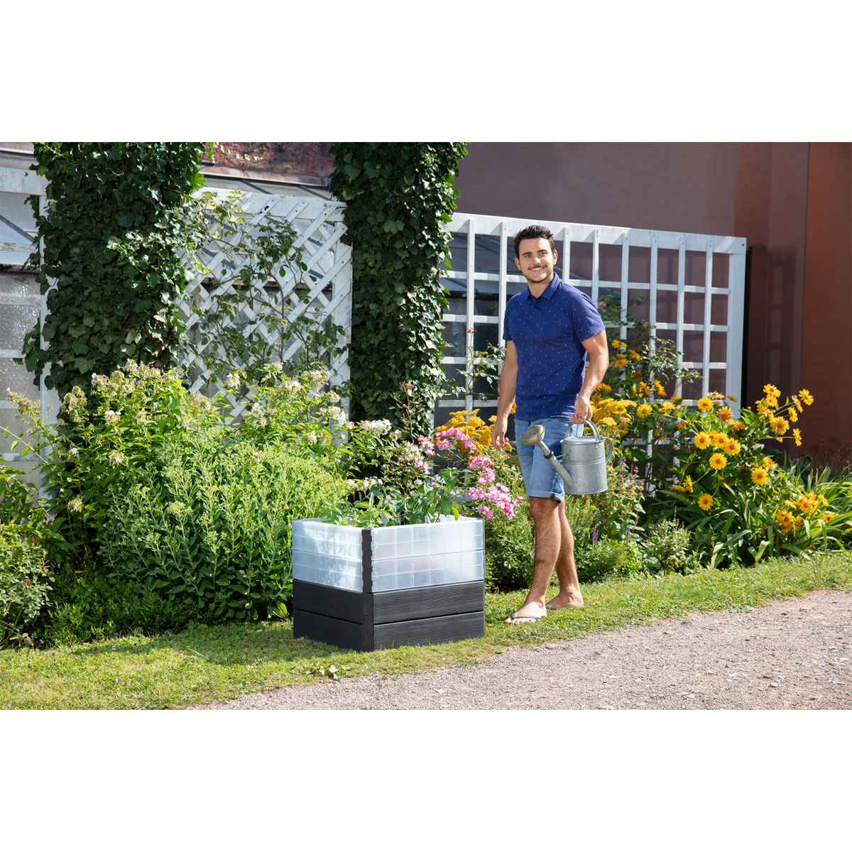 Garantia Hochbeet ERGO QUADRO Turbo S 50 Wood inkl FLORA Bild 5