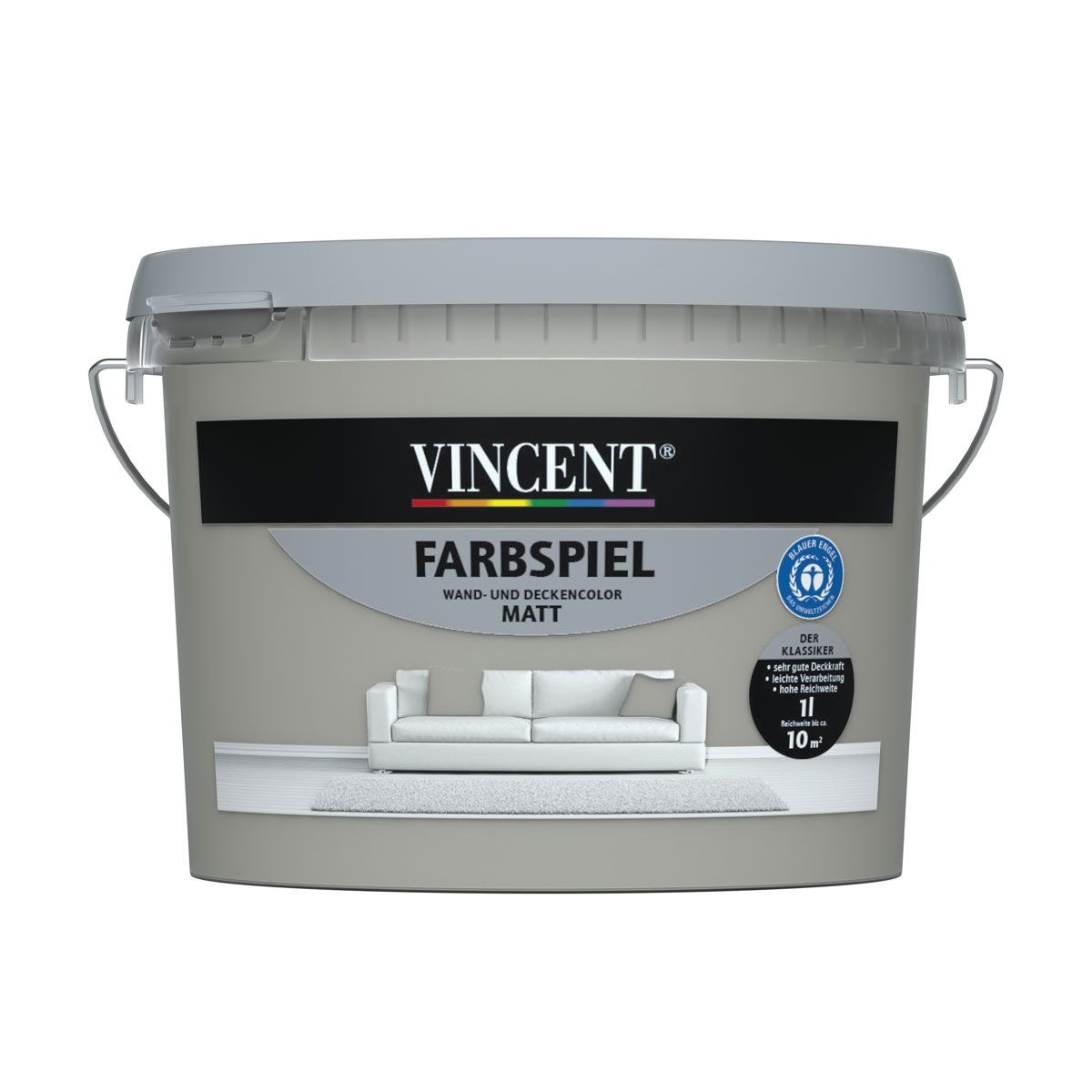 Vincent Wandfarbe Farbspiel "Fels" matt 1 L