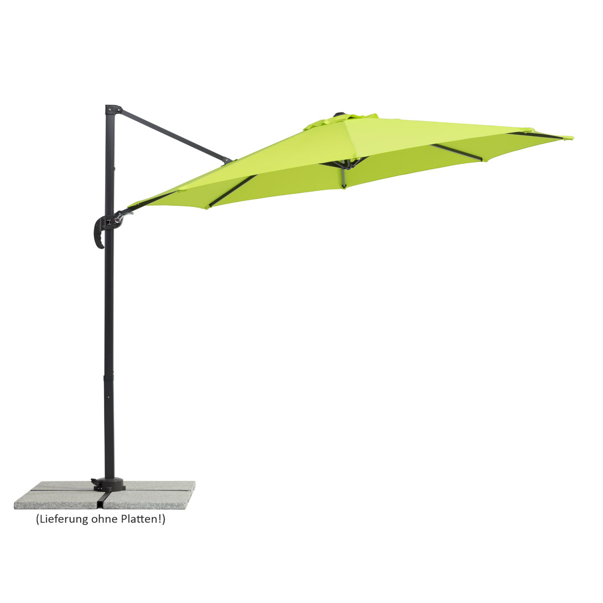 Schneider Schirme Ampelschirm Rhodos Junior Durchmesser 300 cm apfelgrün Bild 2