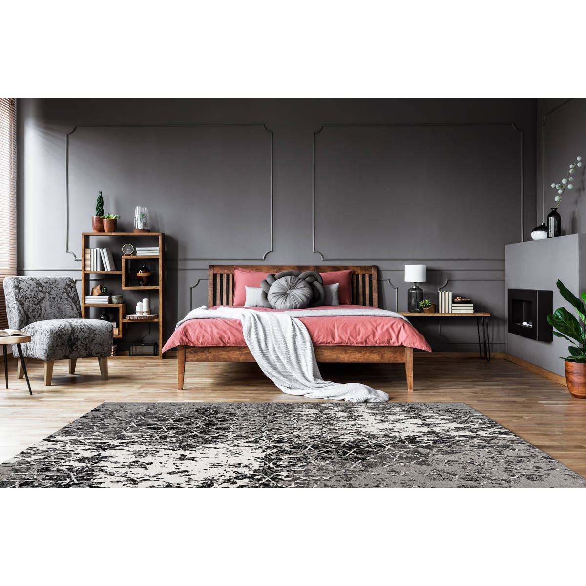 Jacquard-Teppich „Iglesia 100“, grau Bild 2