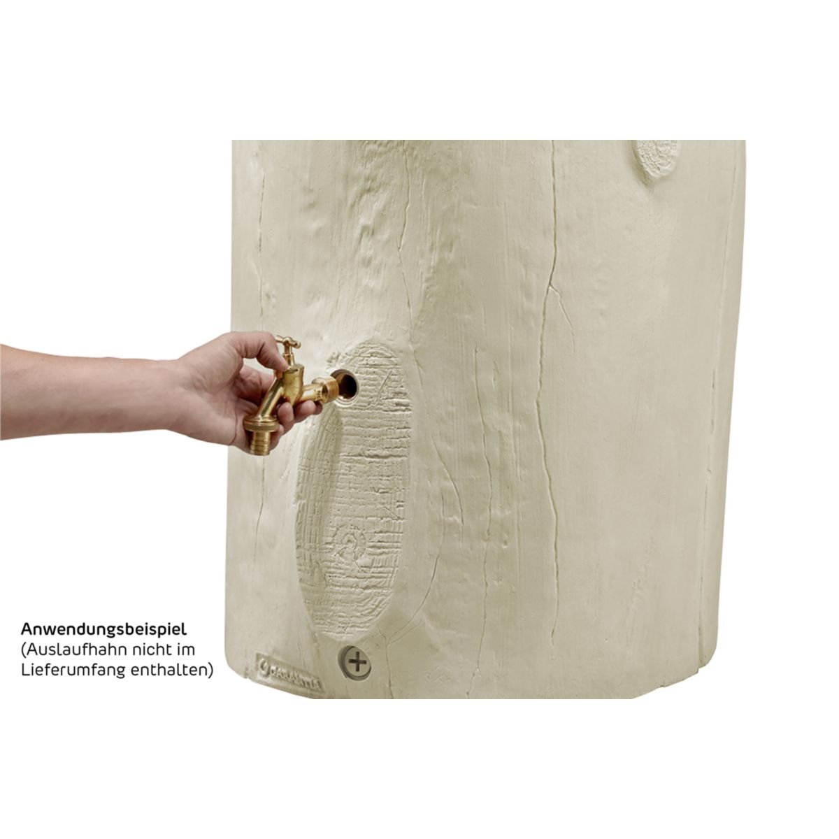 Garantia Regentonne Woodstock Baumstamm 250 L dunkelbraun Bild 9