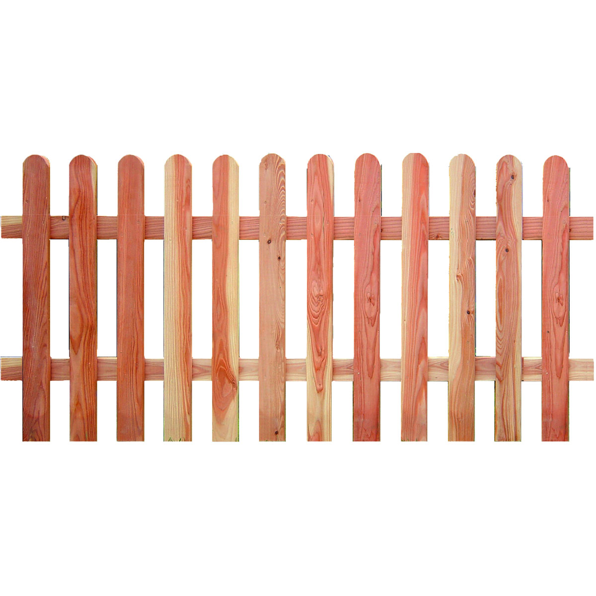 TETZNER & JENTZSCH Vorgartenzaun „ANHOLT“, Lärche, 180 x 80 cm, Latten 18/88 mm, Riegel 24/68 mm