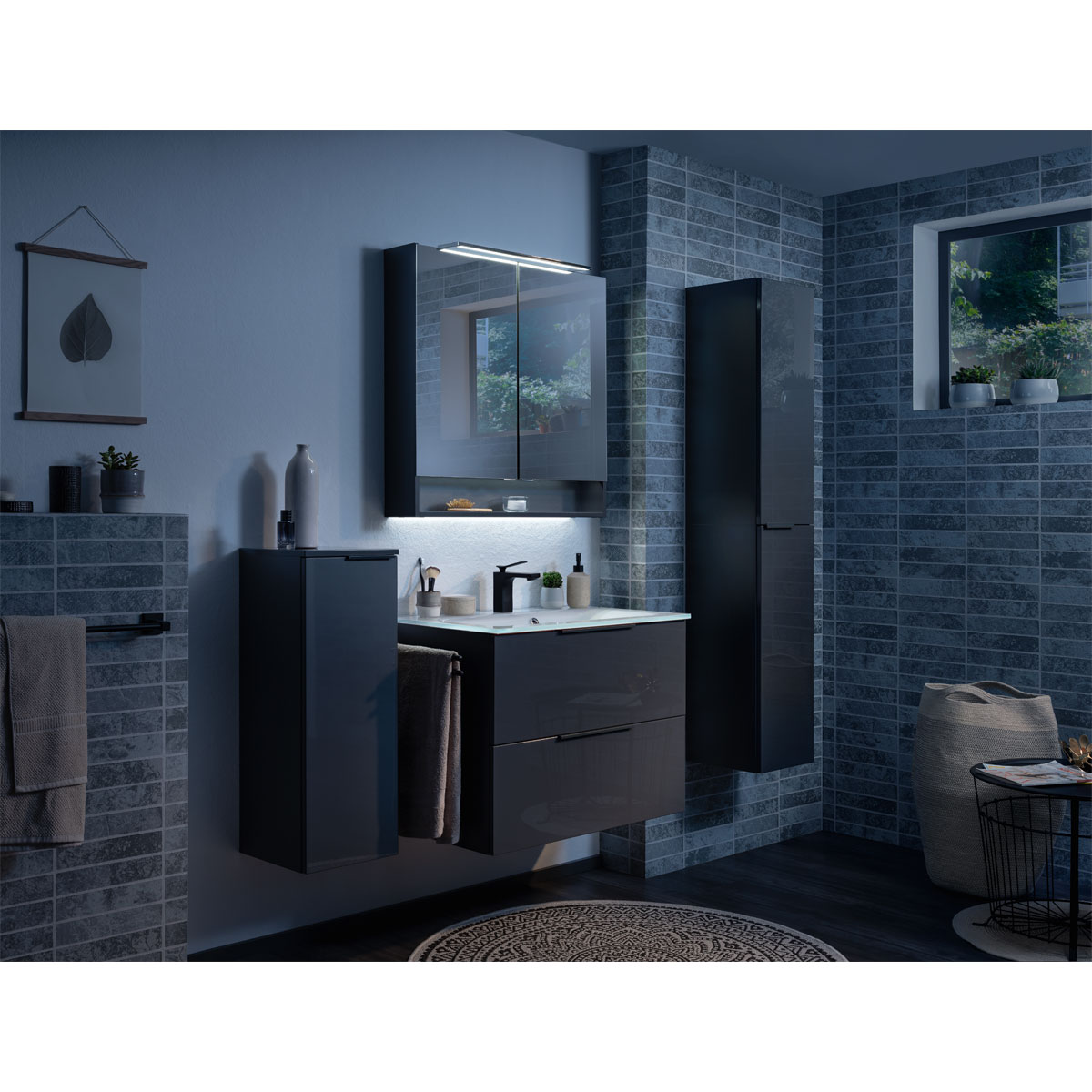 Fackelmann  Hochschrank LUNA 300 x 1620 x 318 mm anthrazit Bild 7