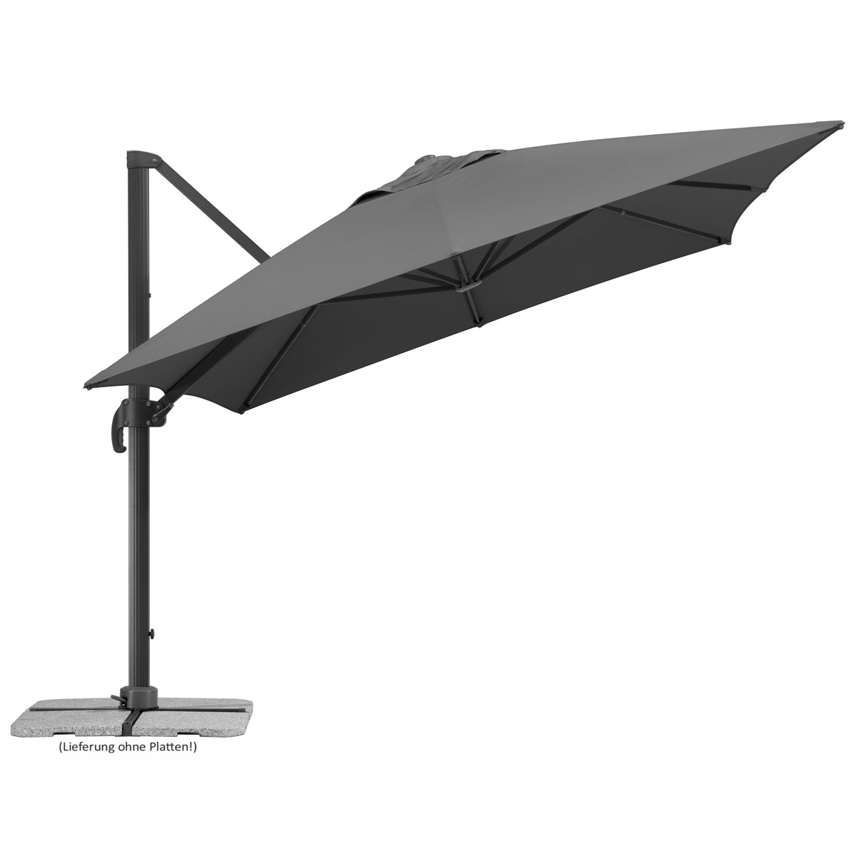 Schneider Schirme Sonnenschirm Rhodos Grande 400 x 300 cm anthrazit Bild 2