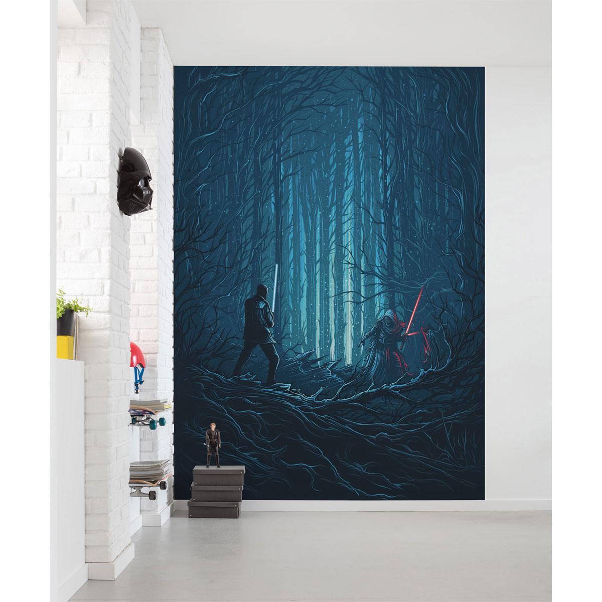 Komar  Vlies Fototapete Star Wars Wood Fight 200x280 cm