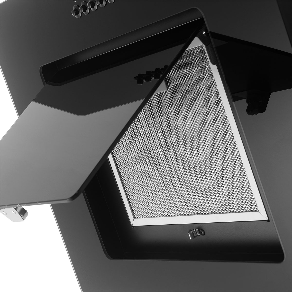 Respekta Haube Schwarz, 60 cm, EEK B3 Leistungsstufen LED-Beleuchtung Bild 4