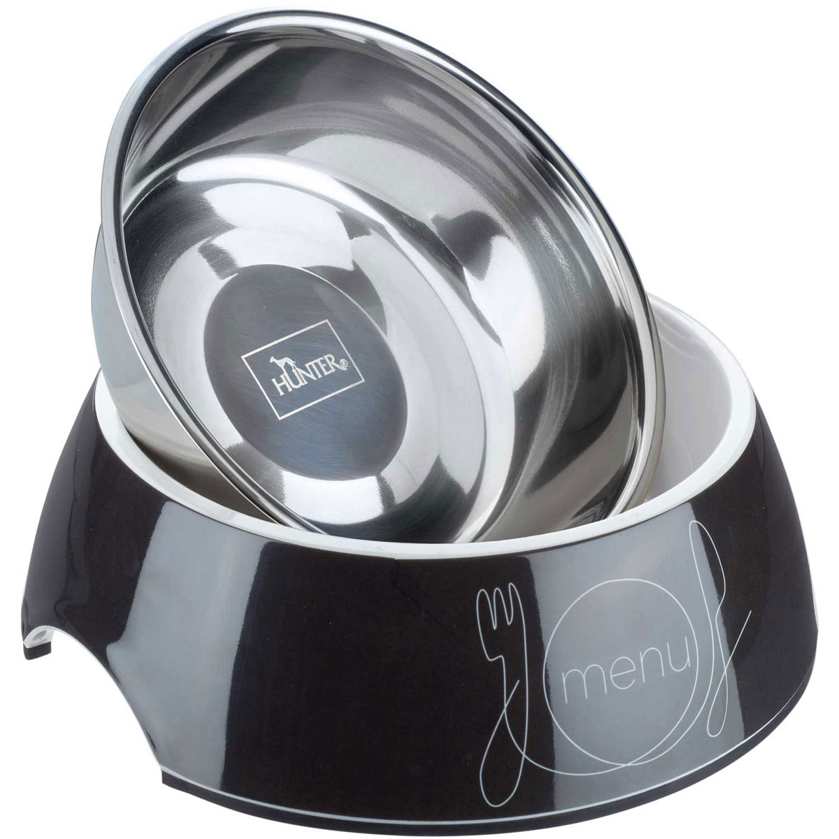 Hunter Melamin-Napf Burgos schwarz-grau 700 ml Bild 3