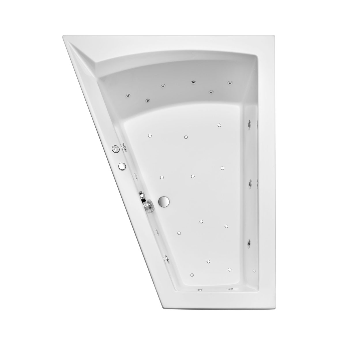 Ottofond Whirlpool-Komplettset Galia Mod B 170 x 100 cm inklusive Farblichtwechsler 