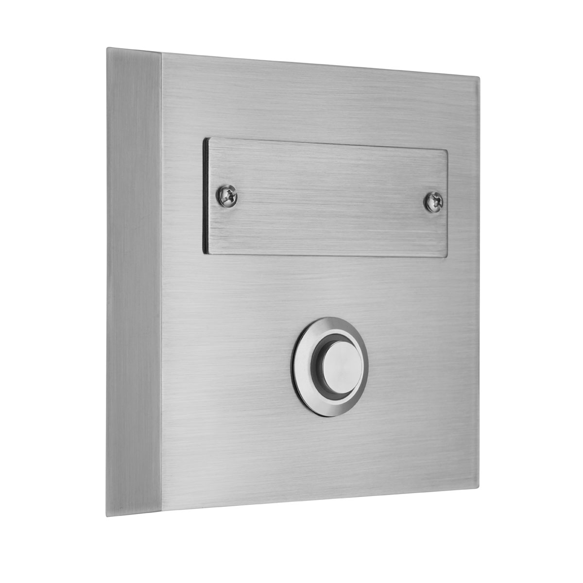 REV Ritter  Klingeltaster Aufputz 1-f.quadratisch mit LED-Beleuchtung & gravierbarem Namenschild Edelstahl Bild 4