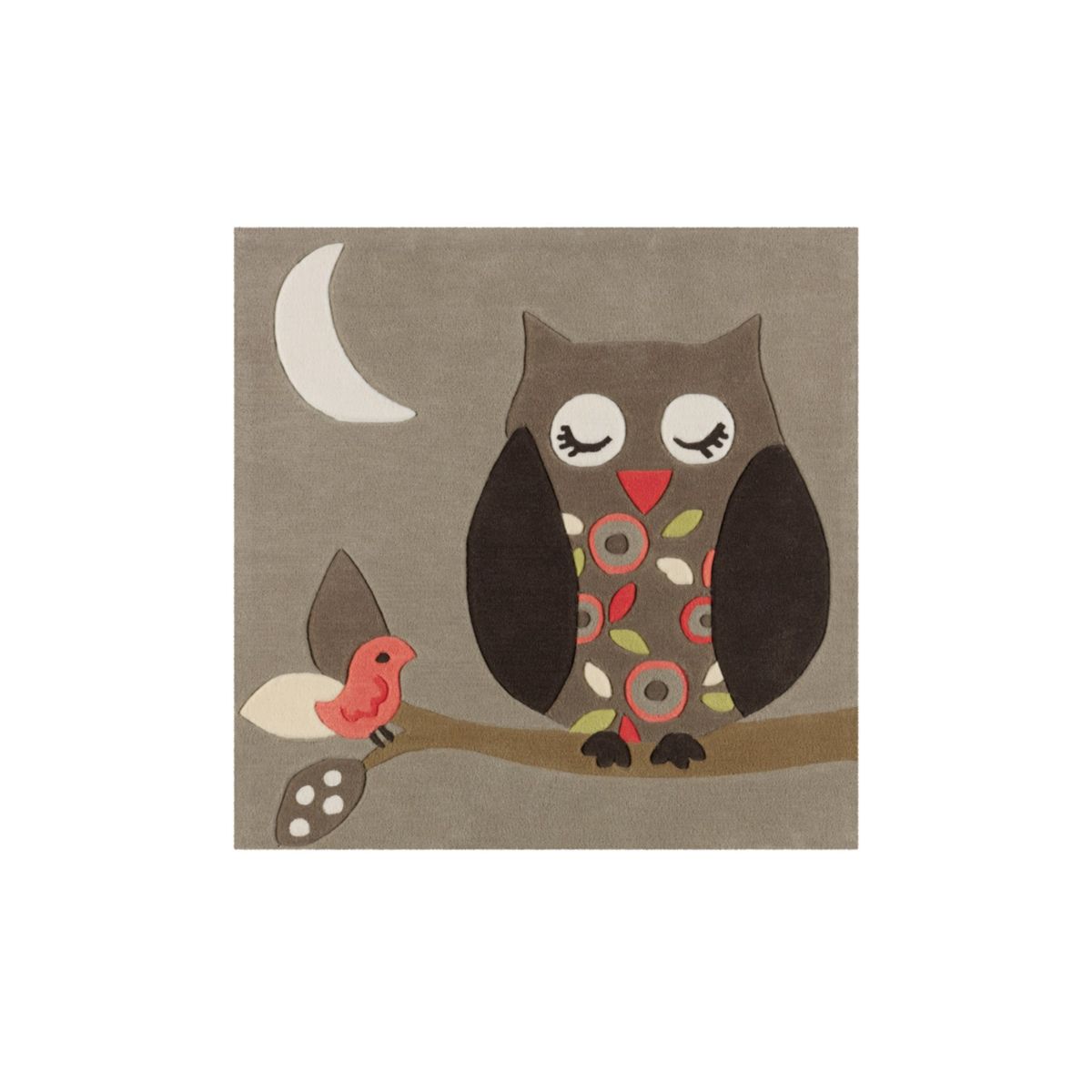 Joy 4190 Multi Owl 130cm x 130cm ECKIG