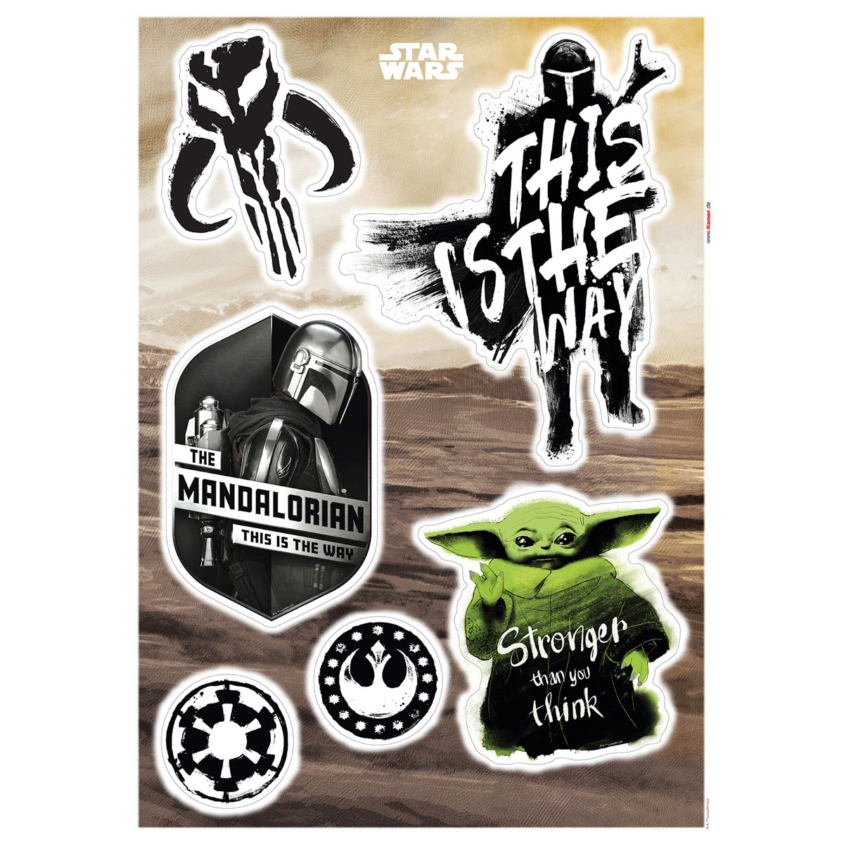 Komar  Wandtattoo Mandalorian Legend 50x70 cm Bild 2