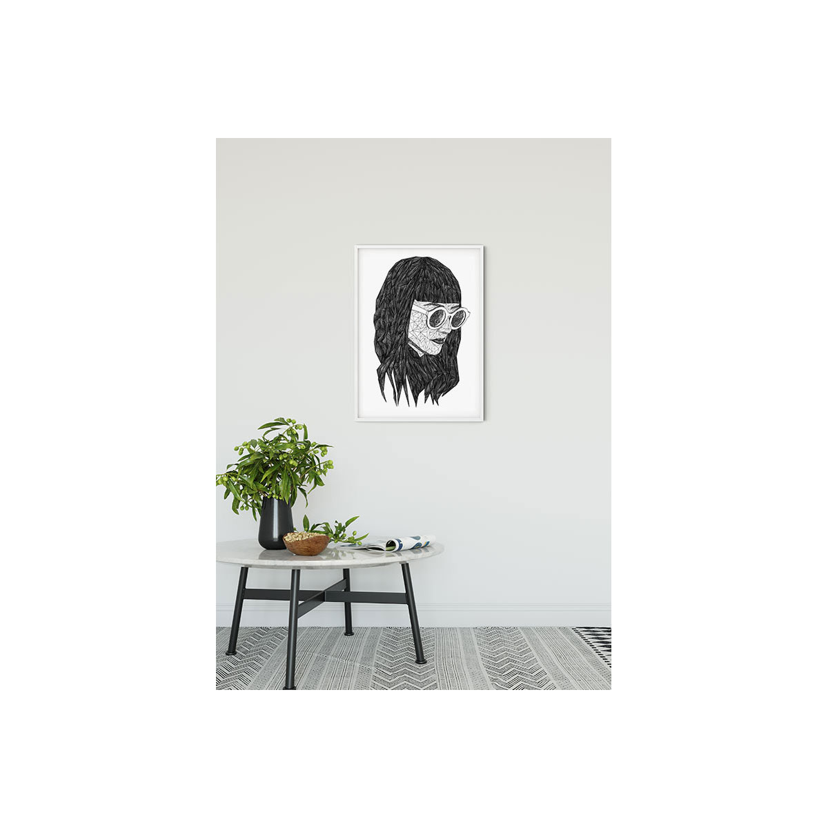 Komar  Wandbild Grid Monochrome 40x50 cm Bild 1