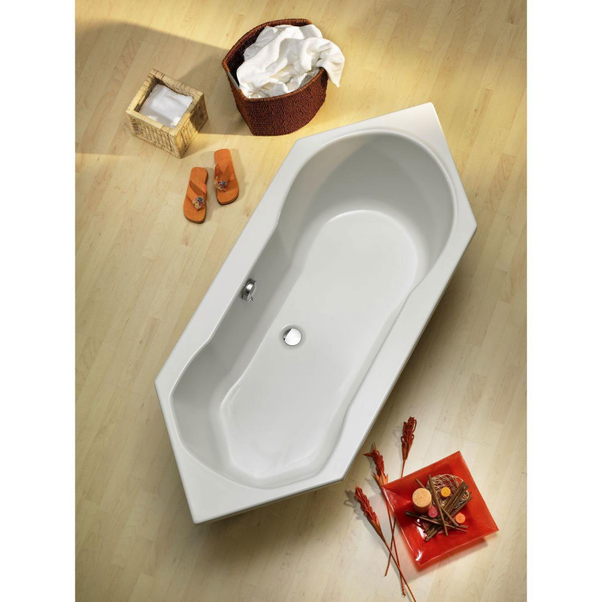 Ottofond Badewanne Ravenna 1900 x 800 mm weiß Bild 2