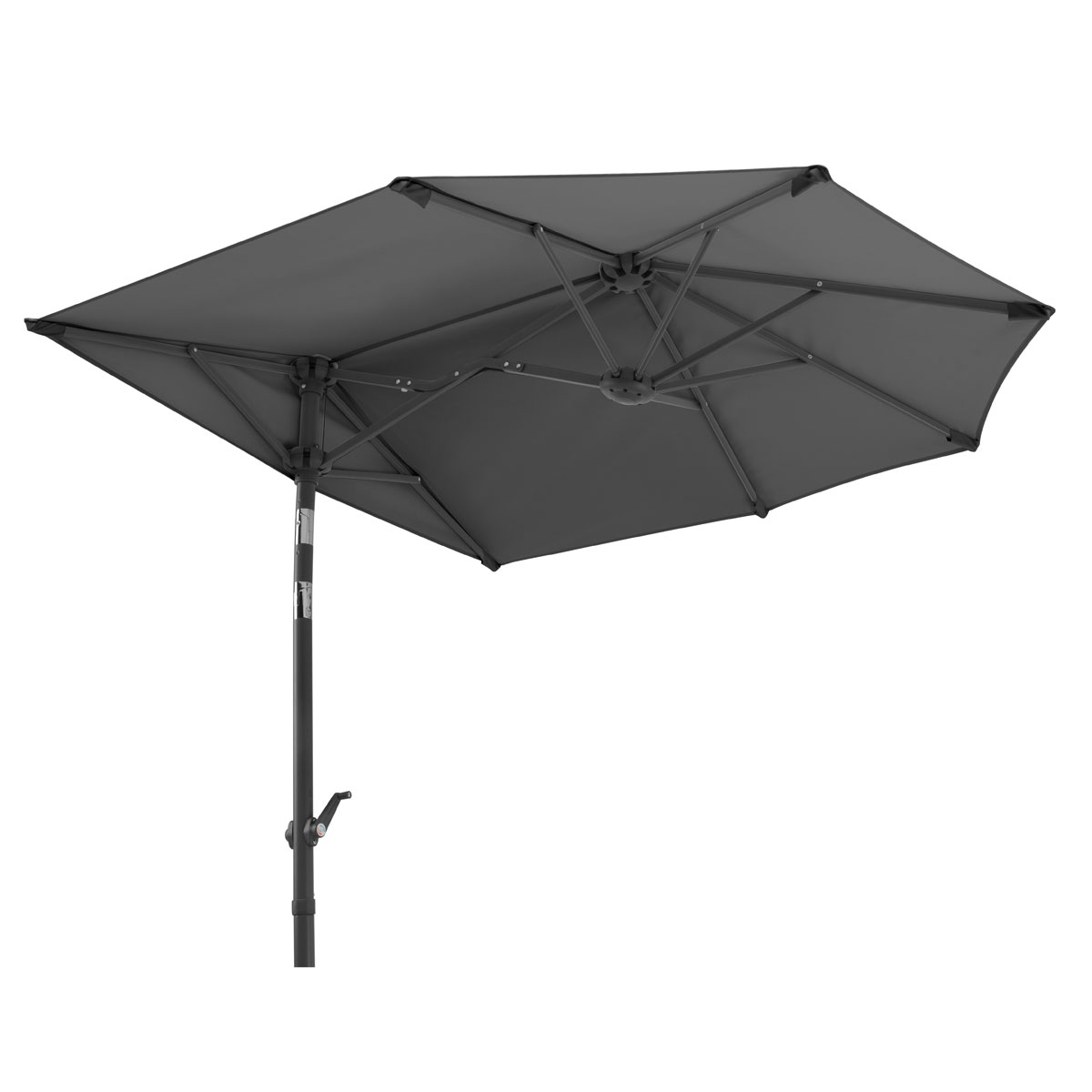 Schneider Schirme Sonnenschirm Salerno Mezza 150 x 150 cm anthrazit Bild 7