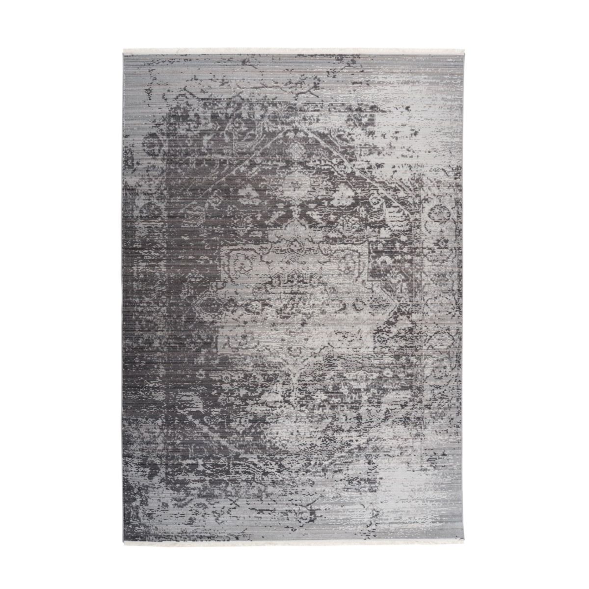 Fransenteppich Baroque 800 anthrazit