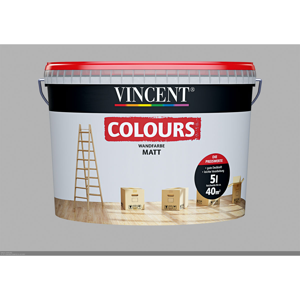 Vincent Wand- und Deckenfarbe Dreams 5 L Bild 1