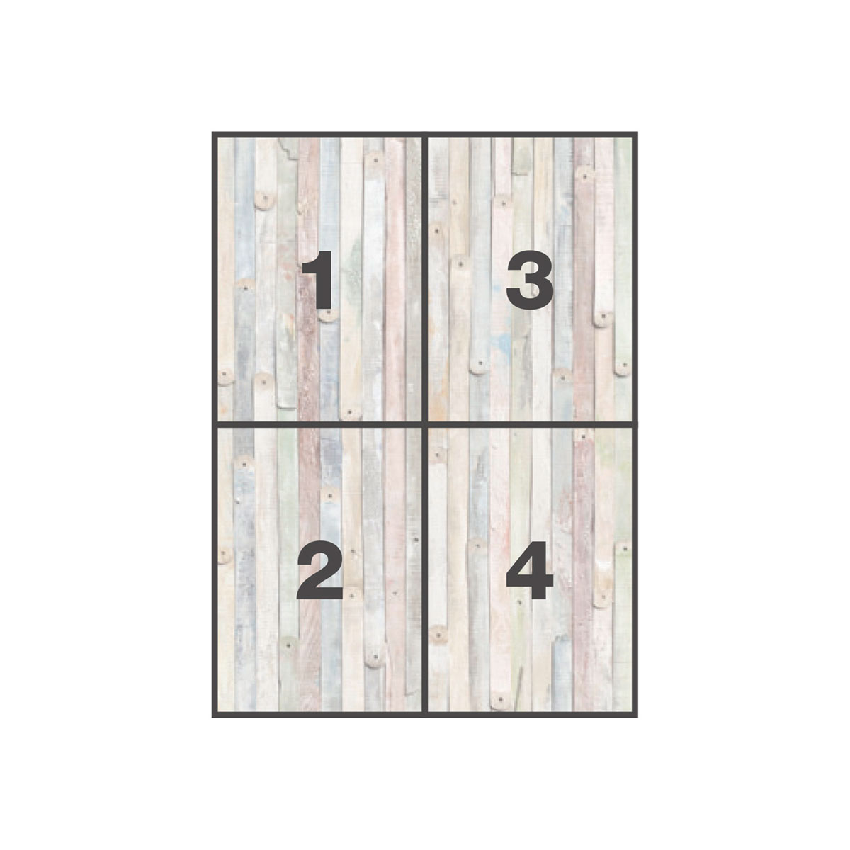 Komar  Papier Fototapete Vintage Wood 184x254 cm Bild 3