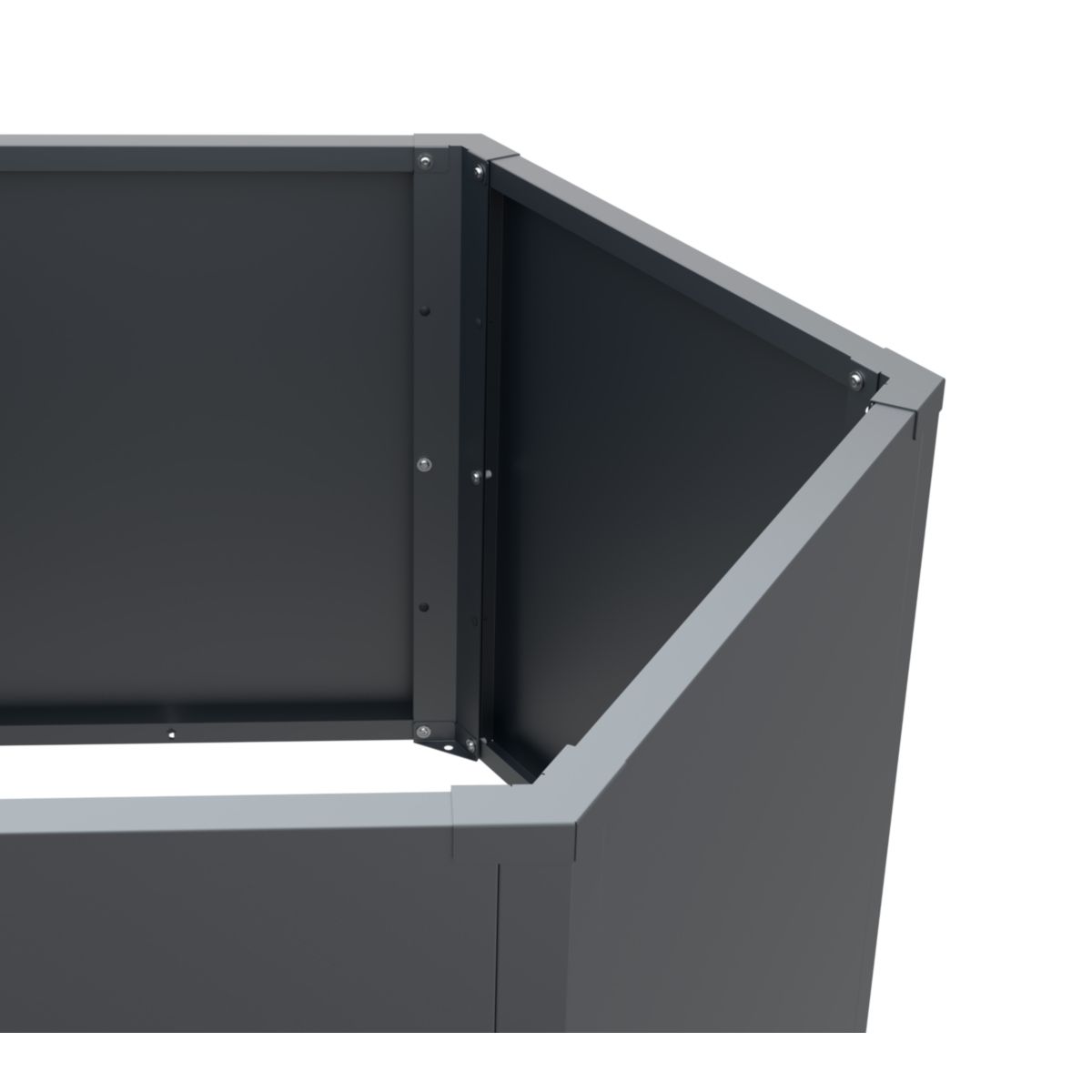 Westmann Metall Hochbeet 6-eckig Varia 77 Anthrazit|100x100x77cm Bild 7