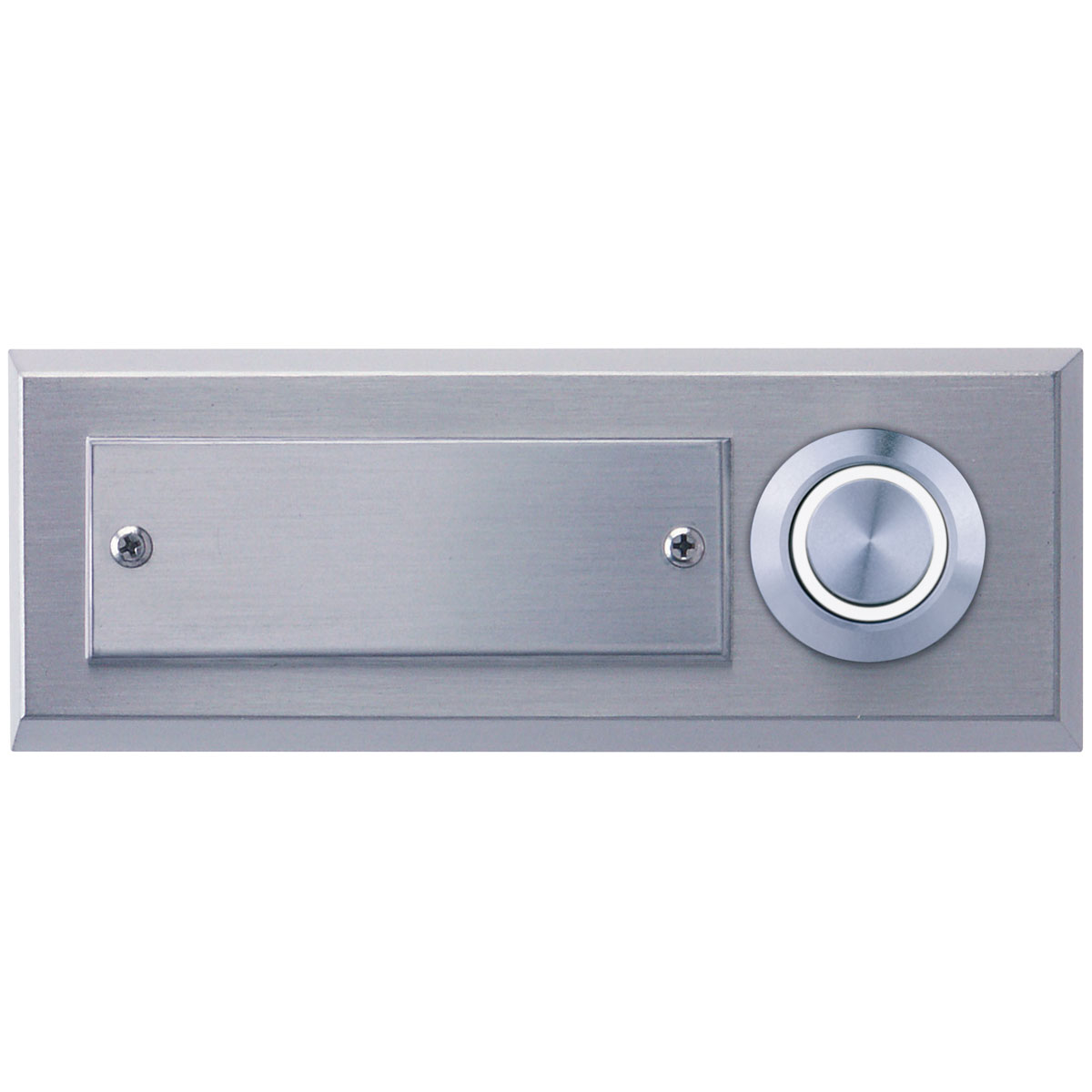 REV Ritter  Klingeltaster Aufputz 1-fach mit LED-Beleuchtung & gravierbarem Namensschild Edelstahl