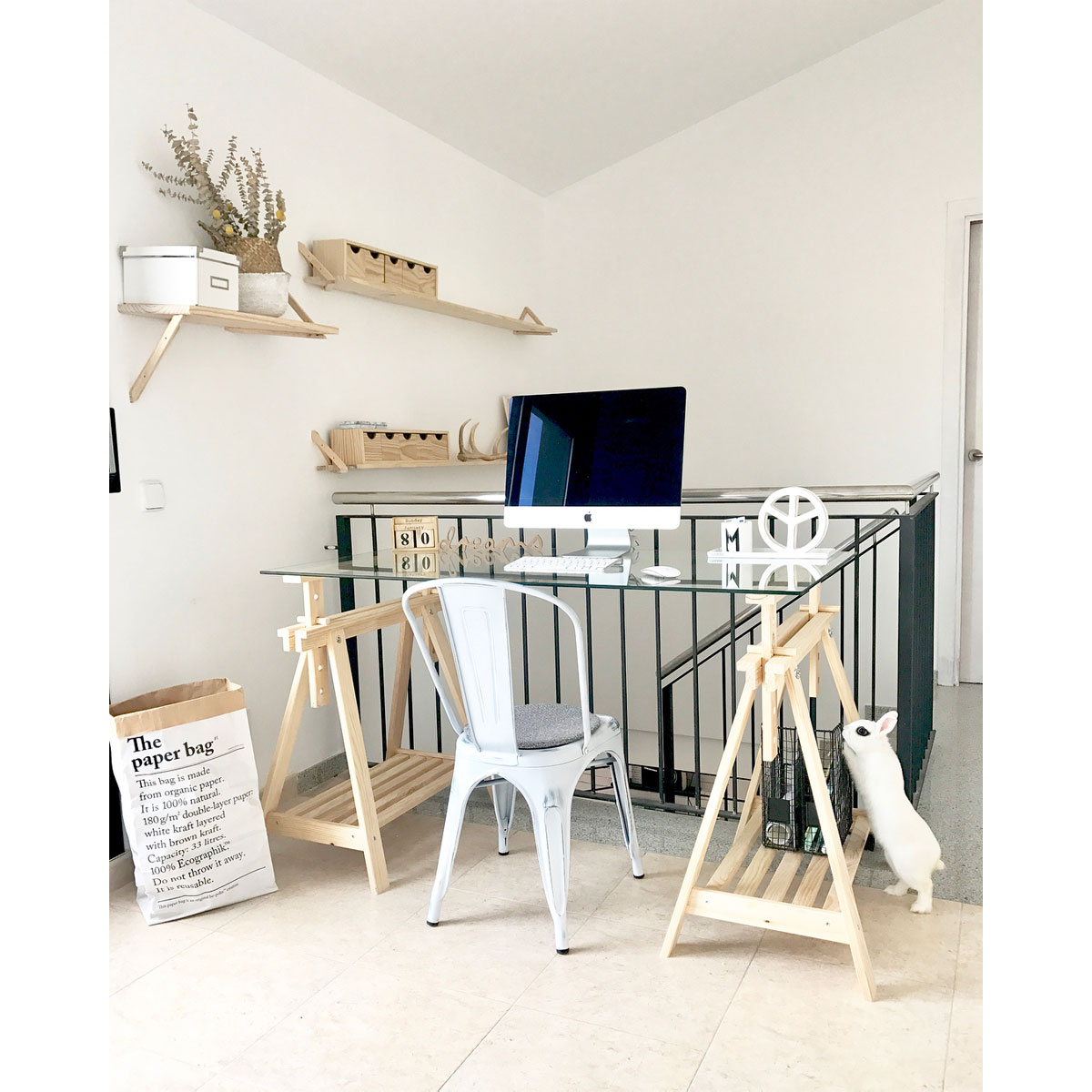 Holzbock ArchiTec natur 98,5 x 70 cm Bild 3