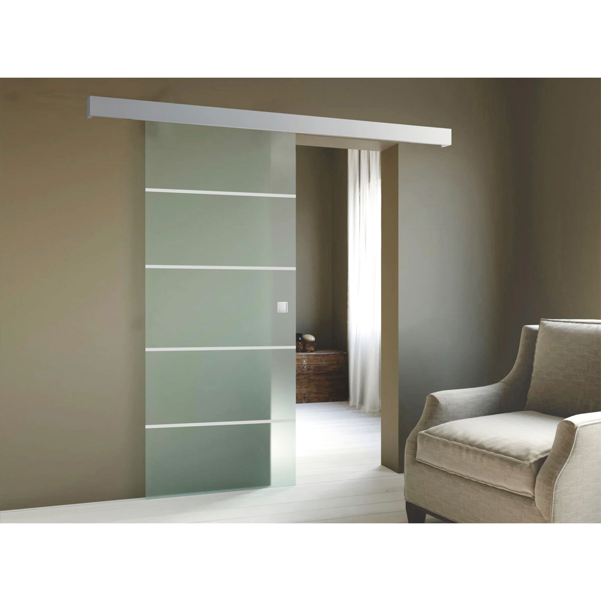 Durabil Glasschiebetür Stripes Soft Close 203,5 x 88 cm Bild 8