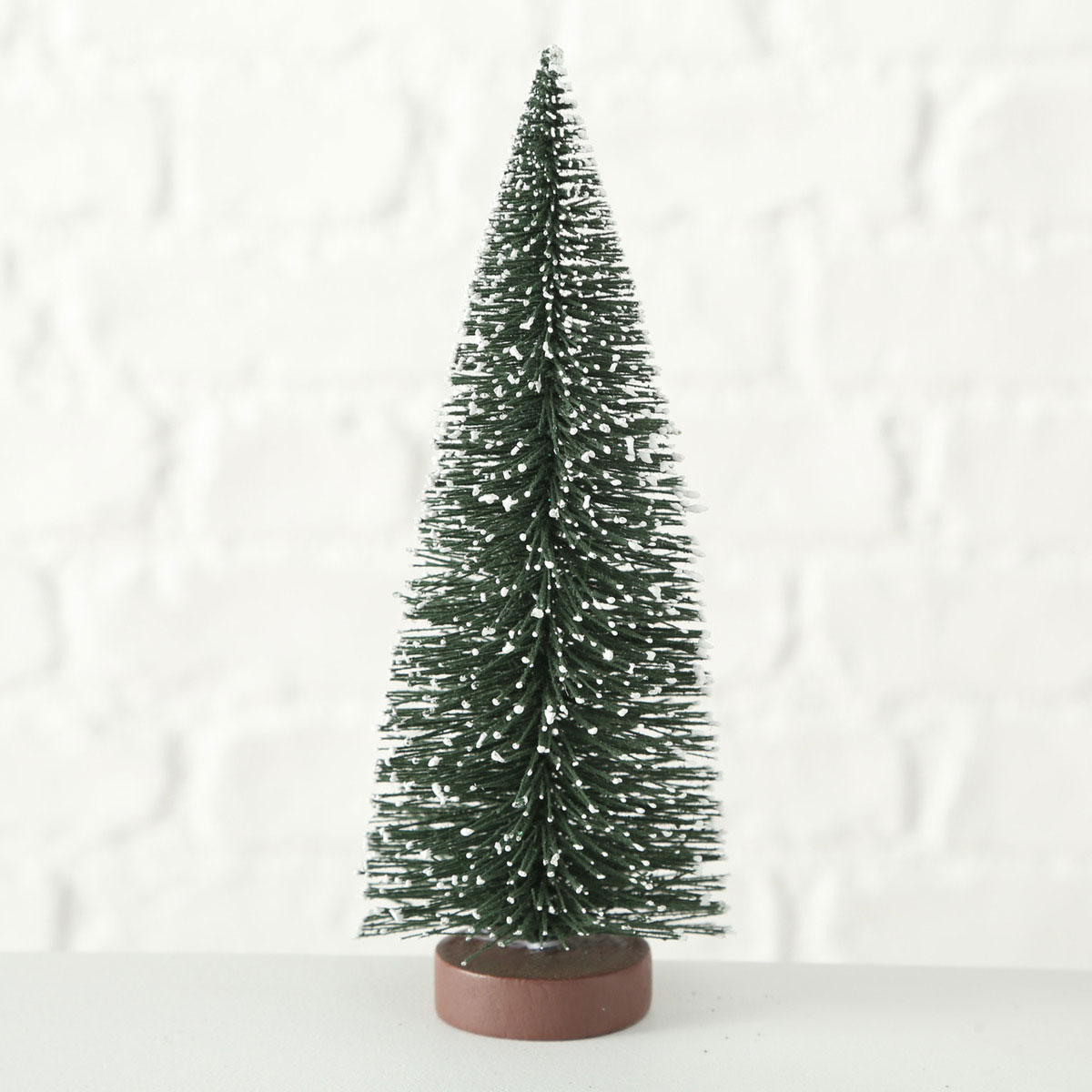 Dekoaufsteller Tarvo Baum 22 x 9 x 22 cm grün Holz Kunststoff Bild 4