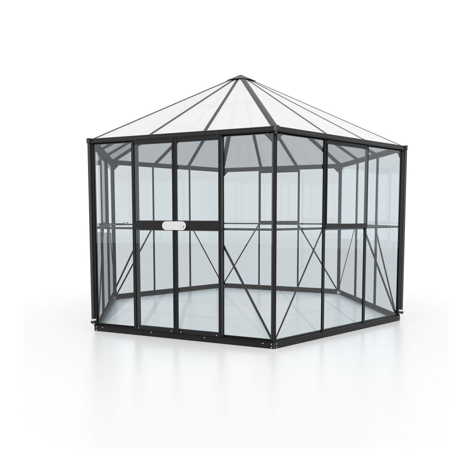 Vitavia Gewächshaus Juno 9000 9m² 3 mm schwarz Bild 2