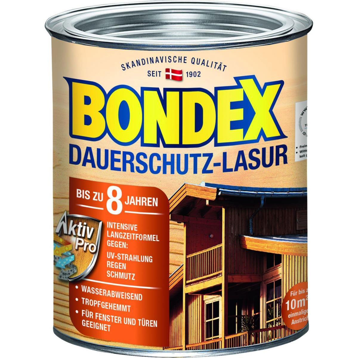 Bondex Dauerschutz-Lasur Grau 0,75 L
