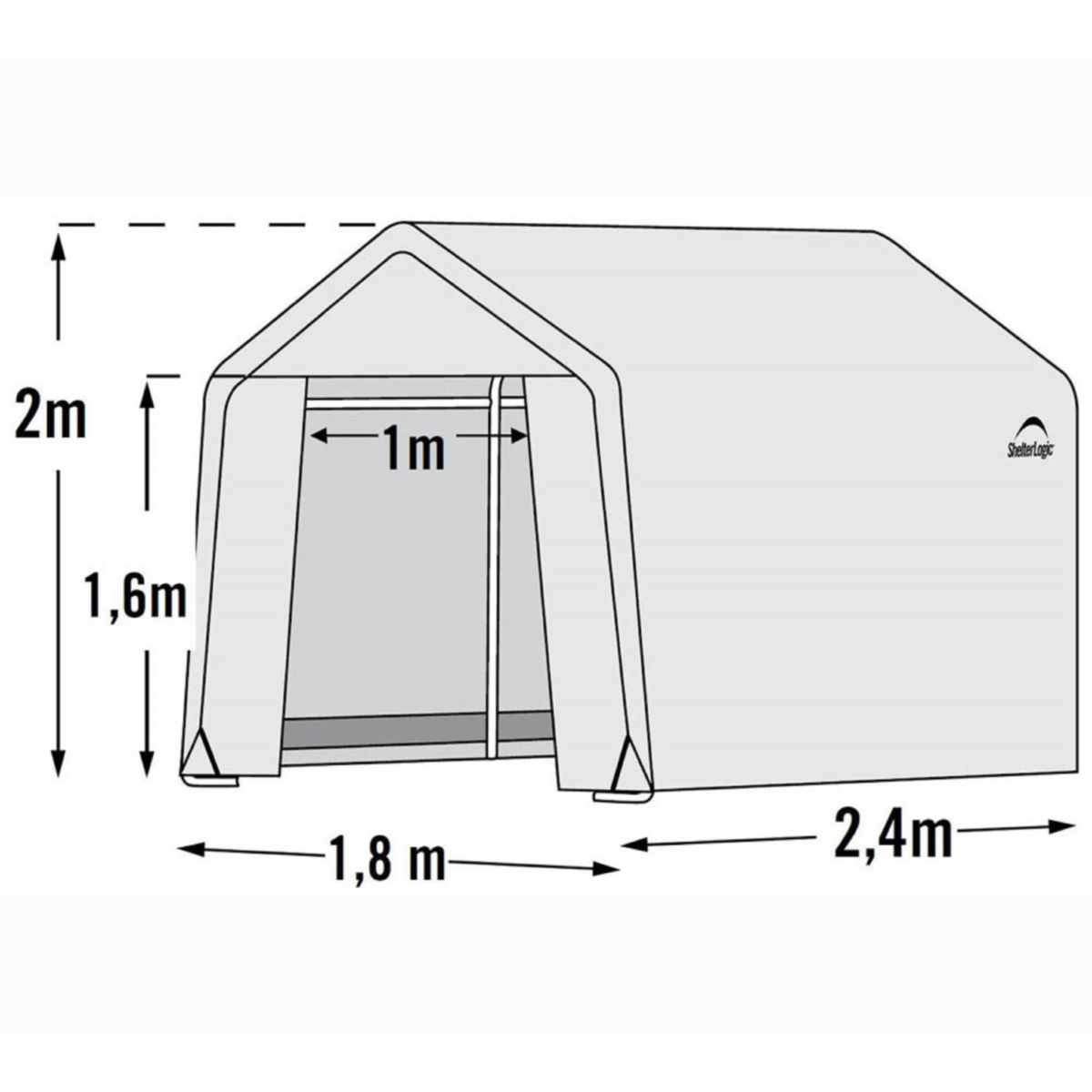 ShelterLogic Gewächshaus 4,32 m² 240x180x200cm Bild 7