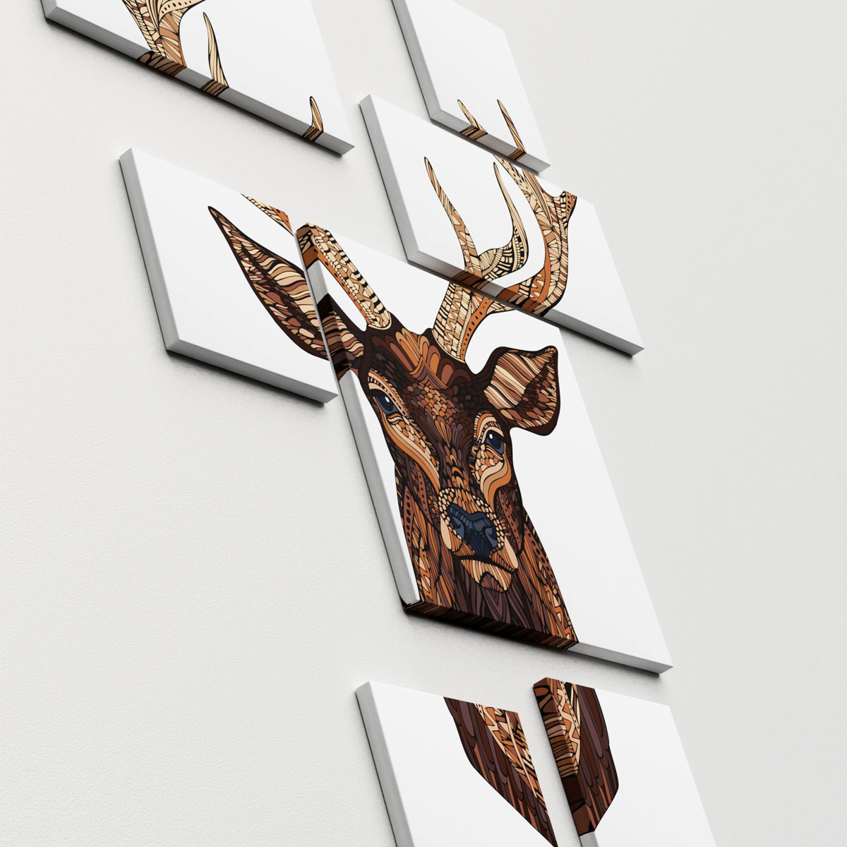 Canvas-Art SET Hirsch 7-Teile Bild 2