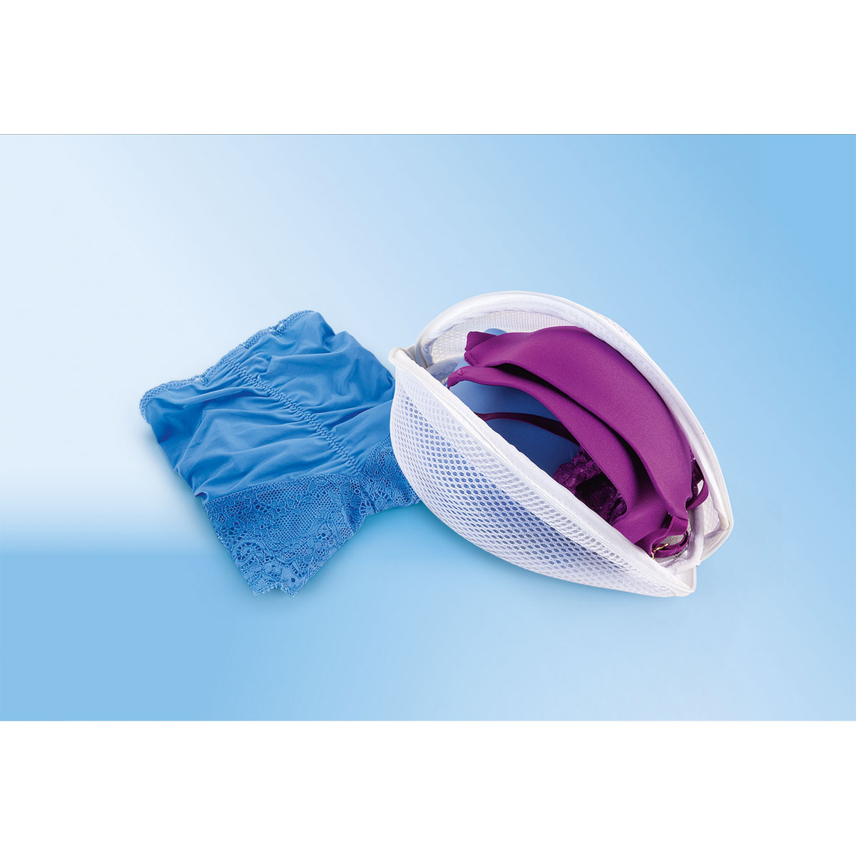 Metaltex BH-Wäschenetz 22 x 15 cm weiß Bild 2