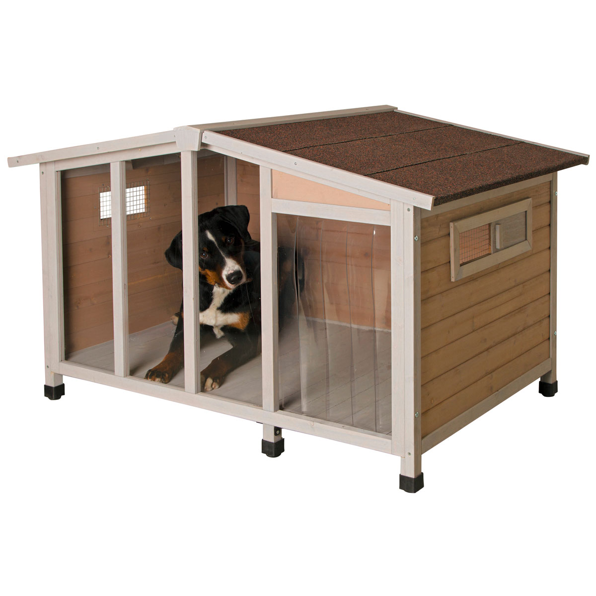 Hundehütte Overview 134 x 92 x 82 cm braun Bild 8