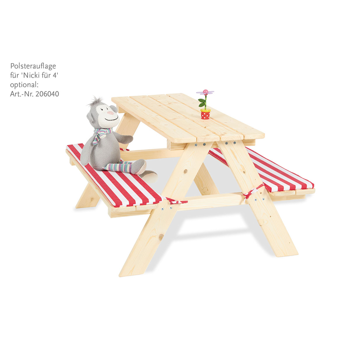 Pinolino Kindersitzgarnitur Nicki für 4 weiß Bild 4