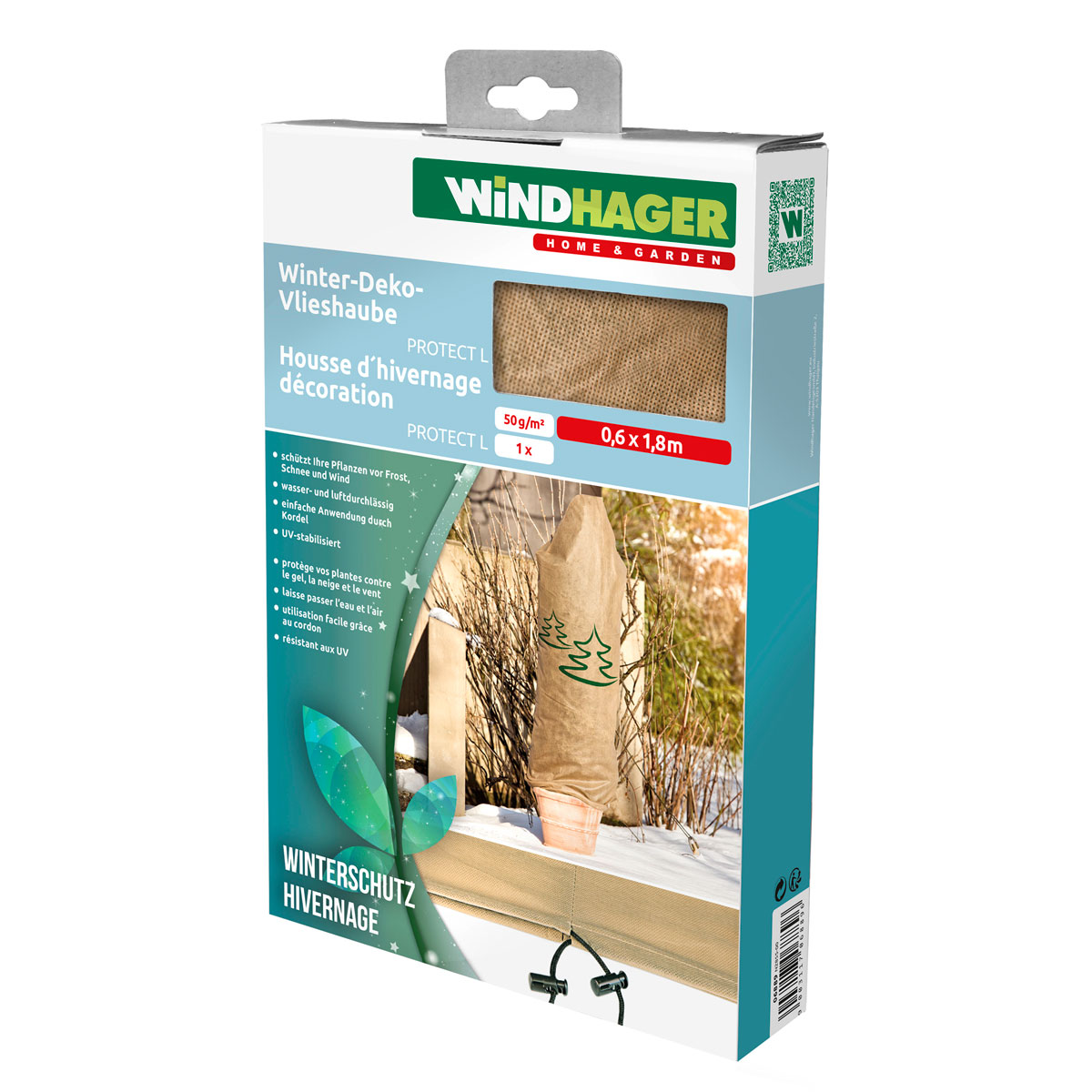Windhager Deko-Vlieshaube Protect Tannenbaum L 0,6 m x 1,8 m Bild 1