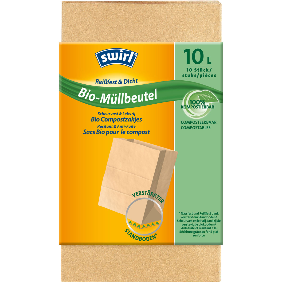 Bio-Müllbeutel Papier 10 L