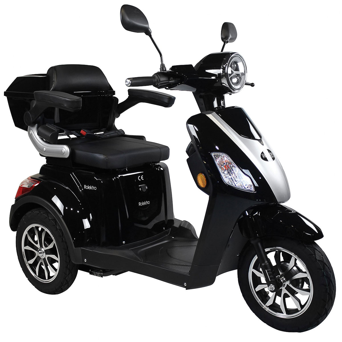 Rolektro E-Dreiradroller „25 V.2“ 1000 W, schwarz