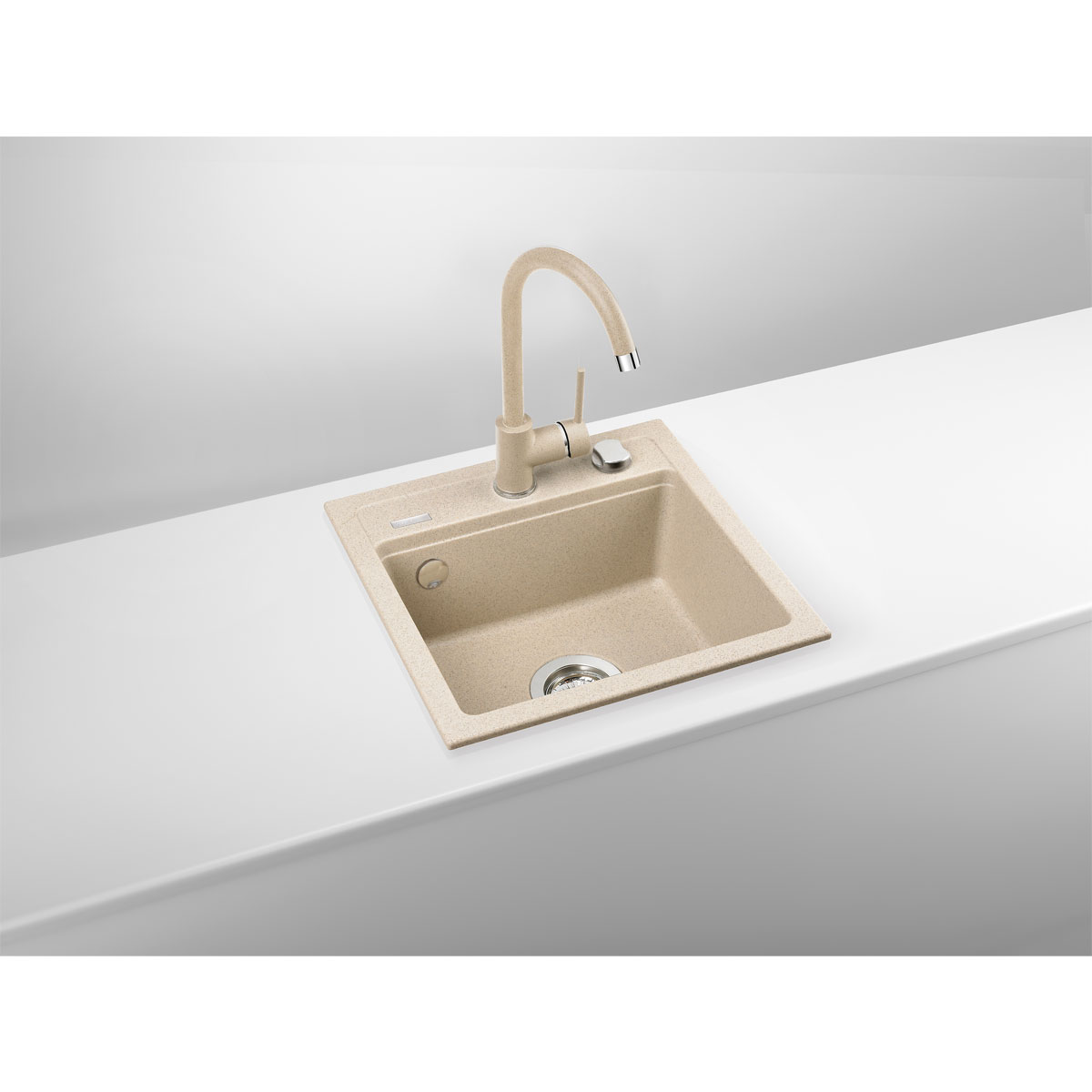 deante  Granitspülen-Set ZORBA mit Armatur sand Bild 2