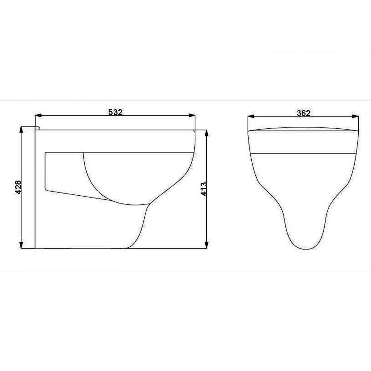 Cornat Komfort Tiefspül Wand WC Bild 3