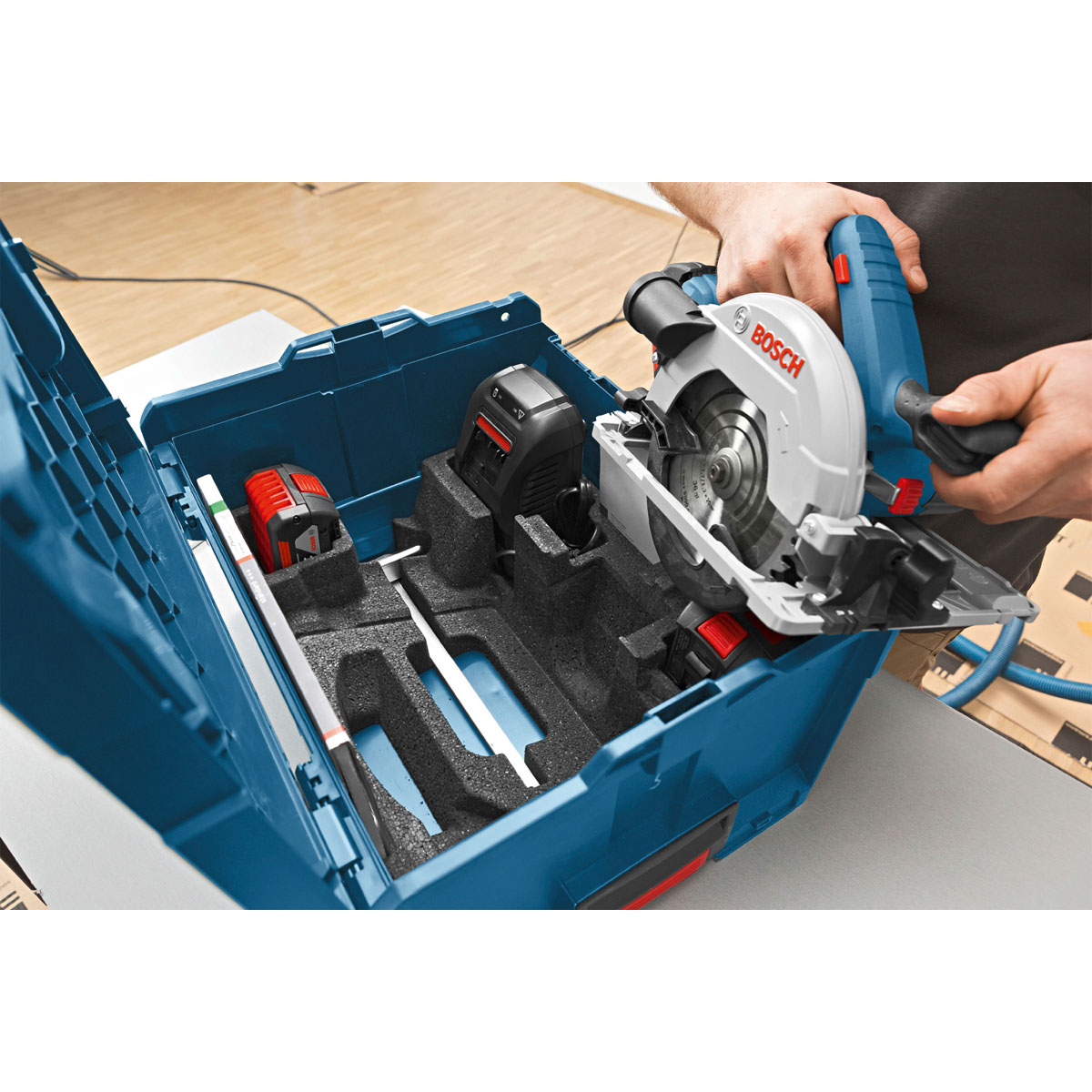 Bosch Professional  Akku-Kreissäge GKS 18V-57 G solo Bild 11
