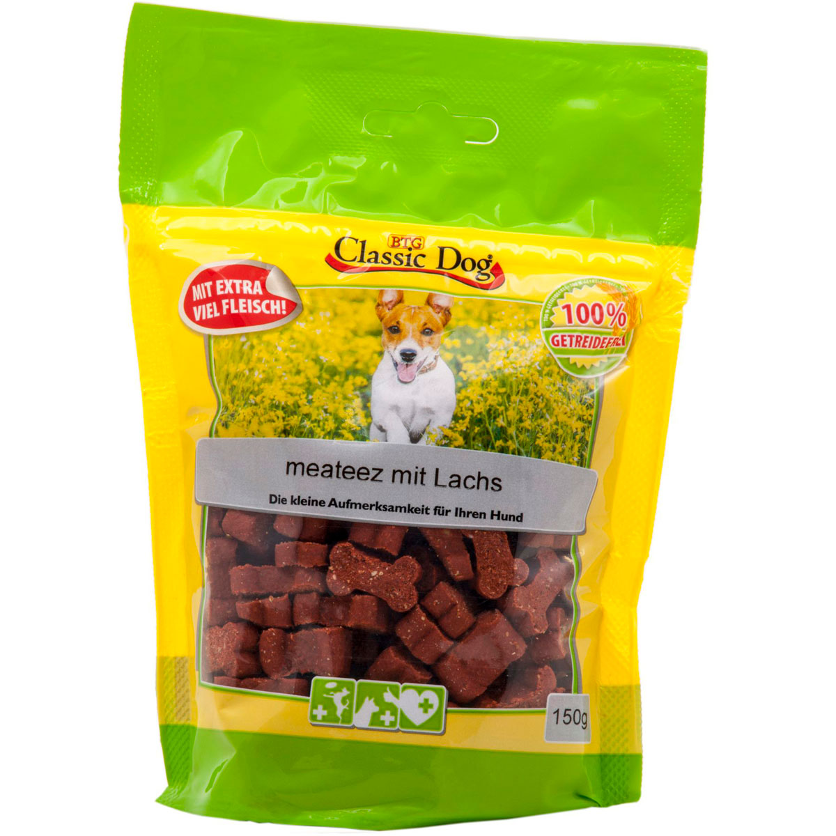 Classic Dog  Snack meateez mit Lachs 150g
