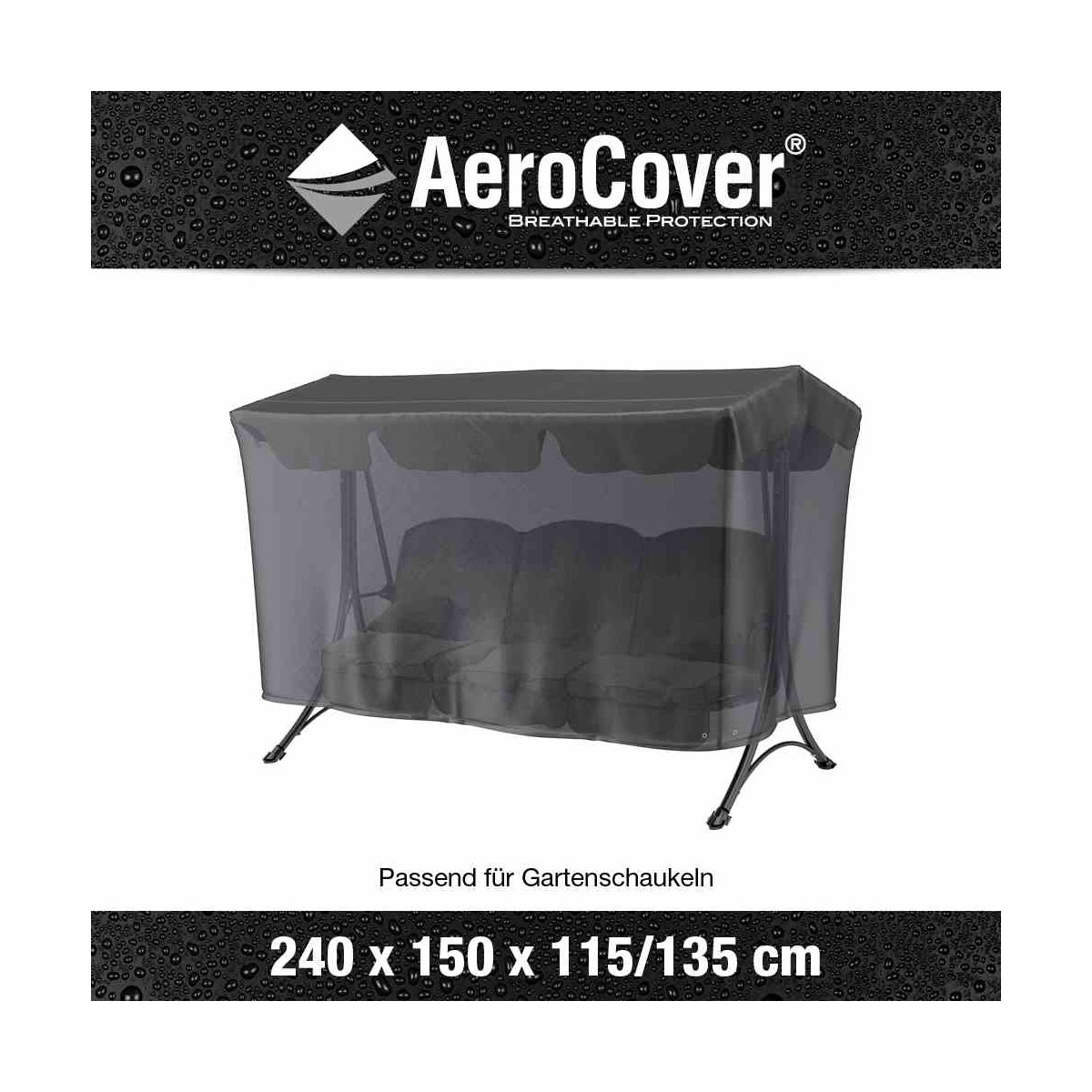 Schaukelhülle AeroCover 240 x 150 x 135/115 cm atmungsatkiv Bild 3