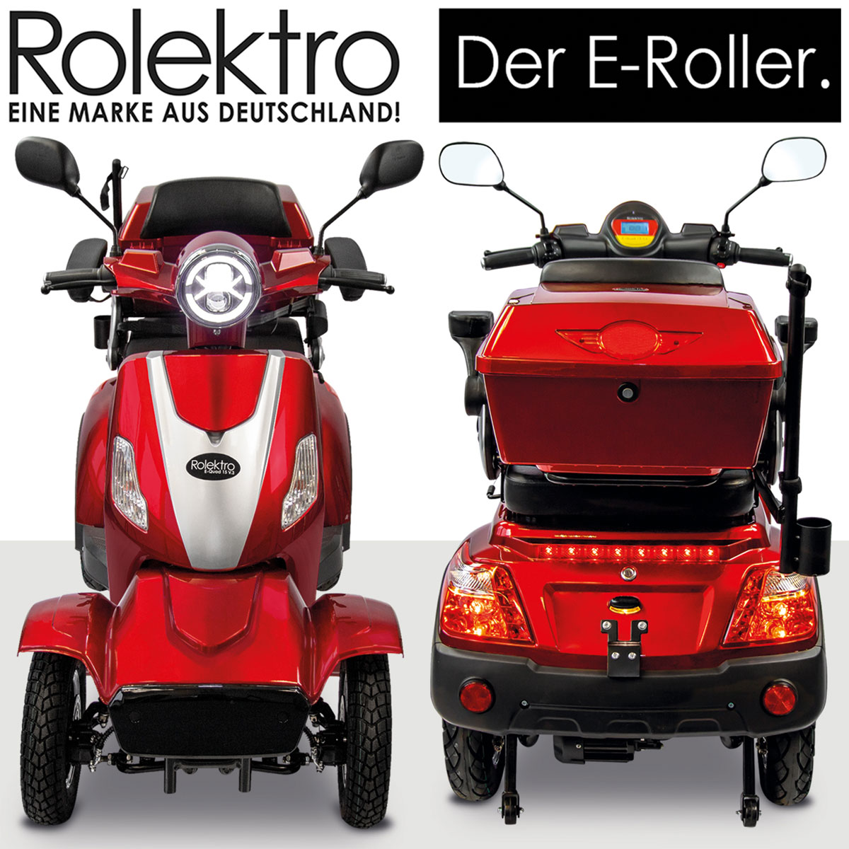 Rolektro E-Quad 15 V.3 Lithium Rot 60V-30Ah Akku 1000 Watt Bild 3